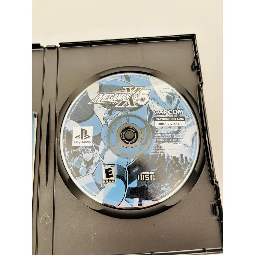 Mega Man X5 (Sony PlayStation 1, 2001) PS1 Disc And Manual Only Tested Works VG